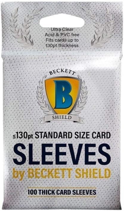 Beckett Shield Baseball Thick Card Soft Sleeves 130pt - 100ct Pack