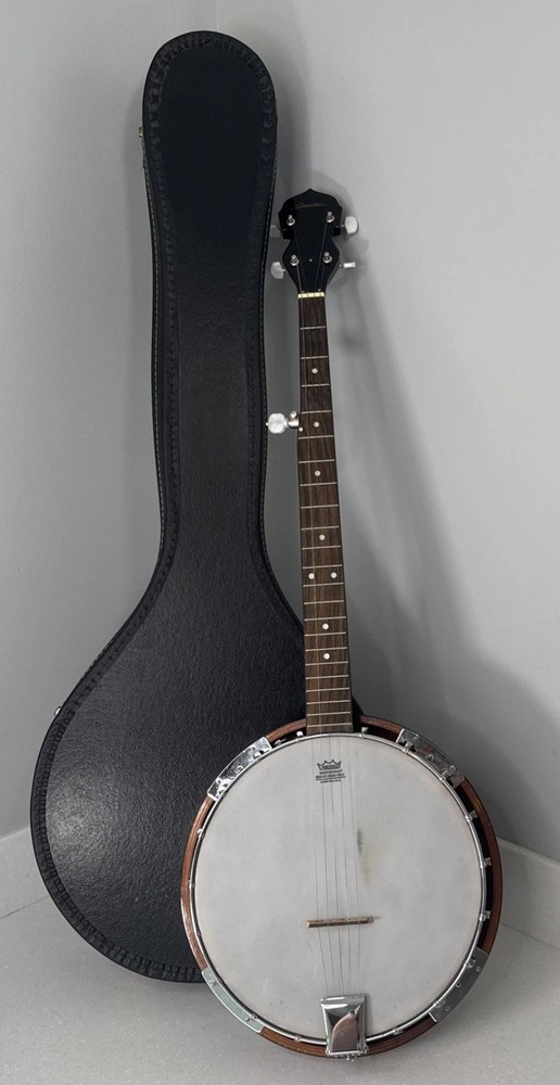 Banjo 5 String Banjo With Case  Remo Head