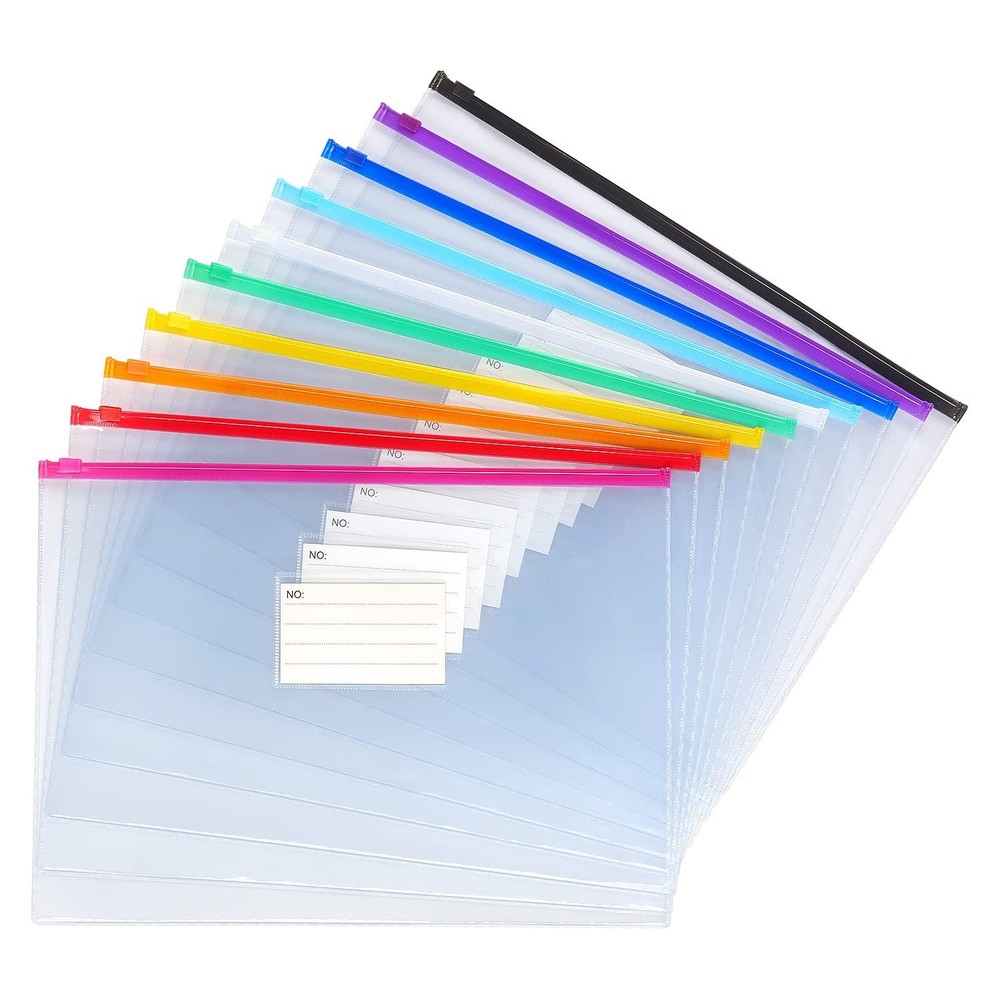 Tamaki 10 Pack Plastic Envelope Poly Zip Envelop Plastic Envelopes Files Zipp...