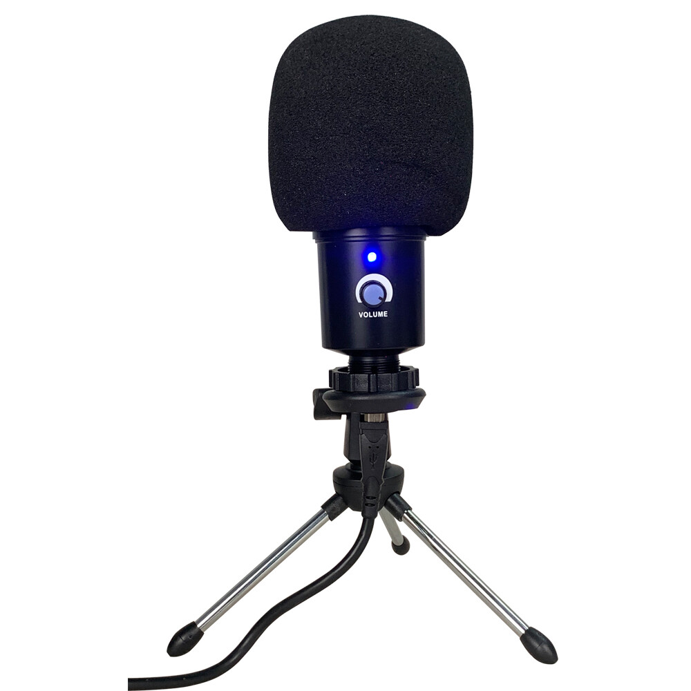 Condenser USB Microphone Kit Complete Set For Chatting Recording Singing PC Mic