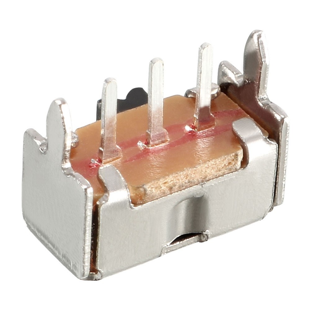 20Pcs 2mm Horizontal Slide Switch SPDT 1P2T 3 Terminals PCB Panel Latching