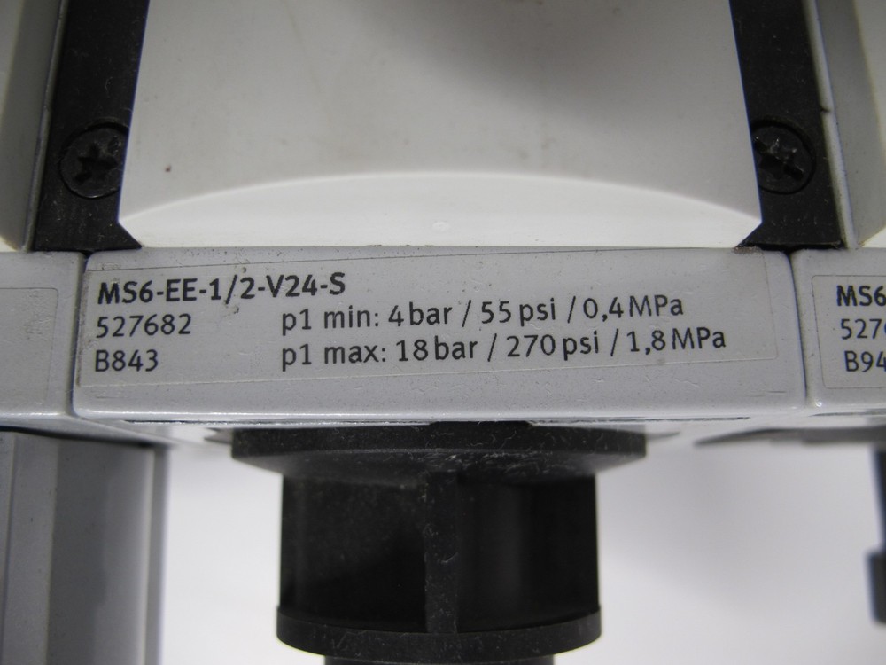 FESTO MS6 Compressed Air System Pressure Sensor Regulator Pneumatic EM1 LFR LF