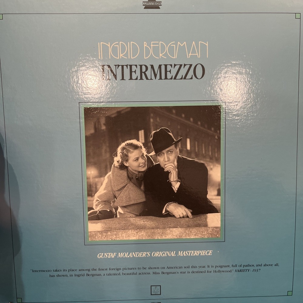 Ingrid Bergman Intermezzo Laserdisc  (bin 3)