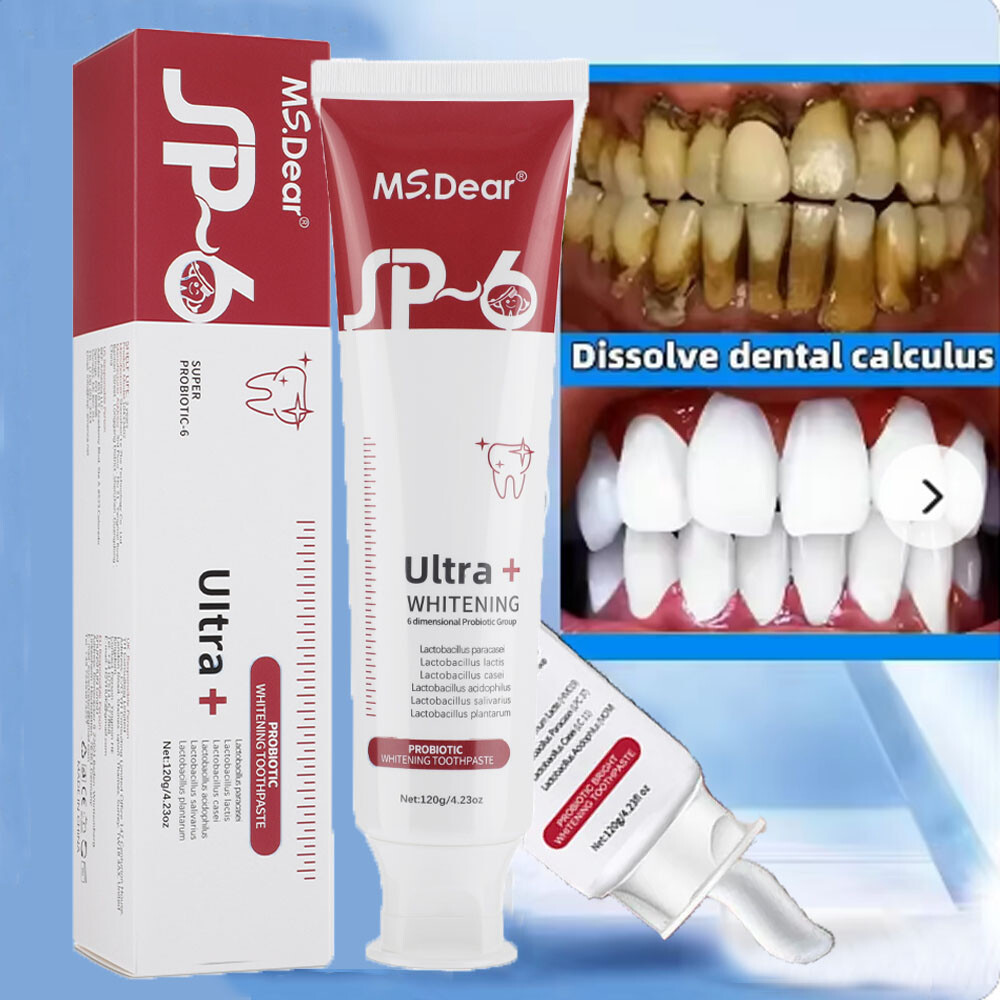 Sip-6 Toothpaste, Whitening Sp-6 Toothpaste, Sp-6 Probiotic Whitening Toothpaste