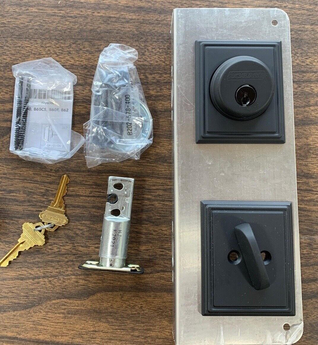 Schlage Single Cylinder Grade 1 Deadbolt with Decorative Addison Rose - B60N ADD