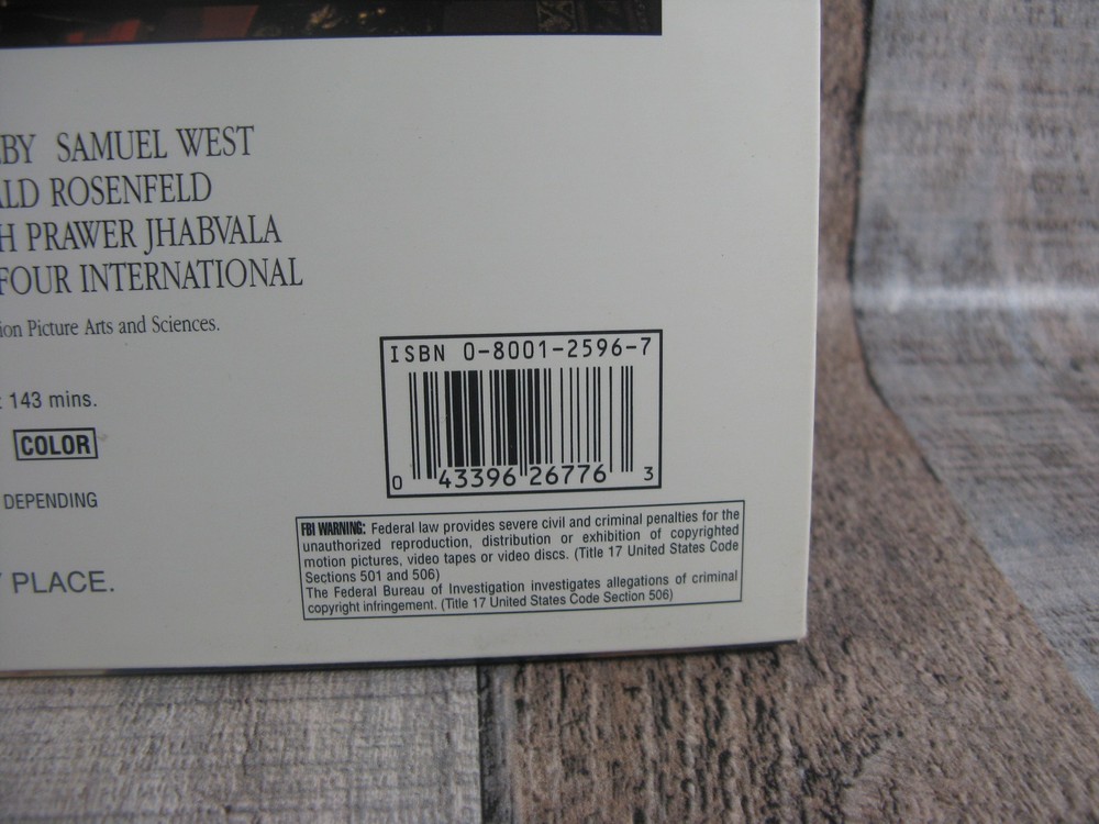 Howard's End Redgrave Bonham Carter Laserdisc Videodisc