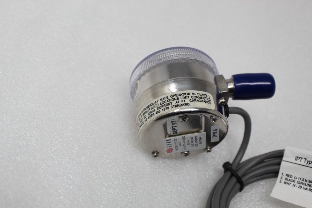 Scott IPT122 Indicating Pressure Transmitter 0-100 PSI IPT TYPE 9