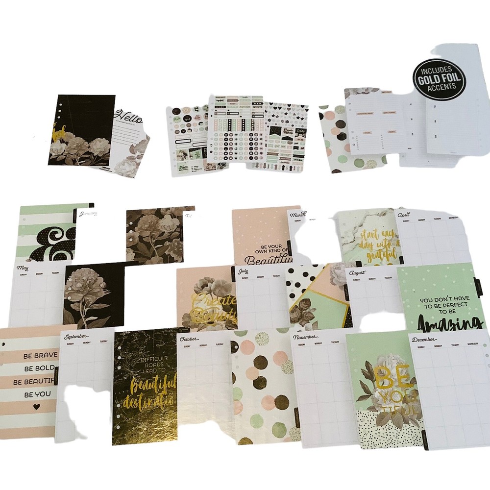 Simple Stories Carpe Diem A5 Planner Boxed Set w/Inserts BLACK