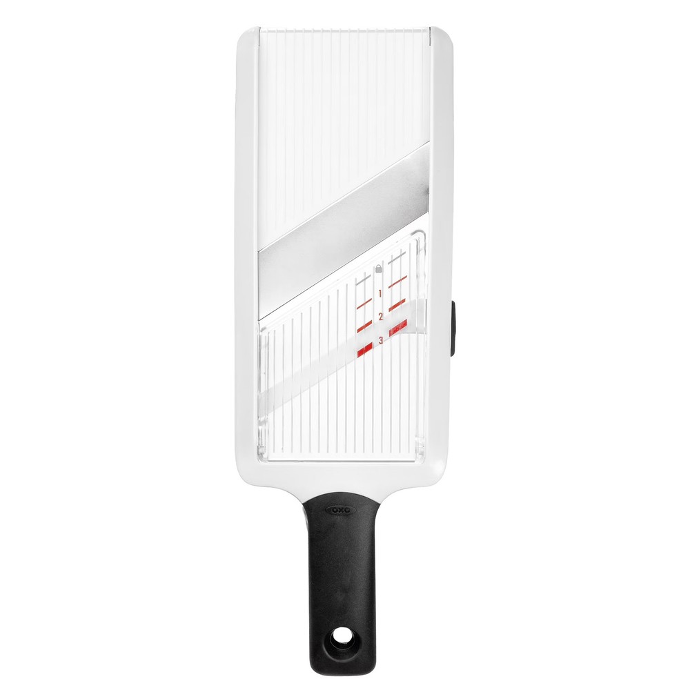 OXO SoftWorks Handheld Mandoline Slicer with Adjustable Thickness Settings