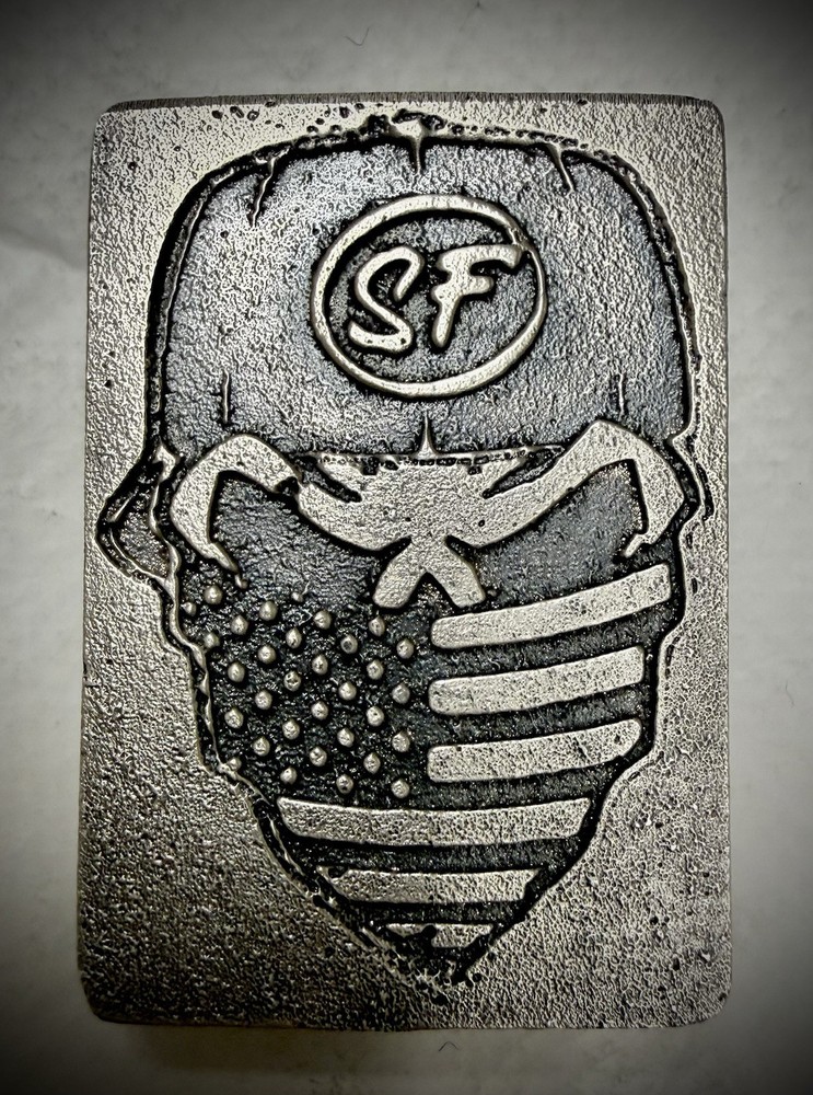 2.3oz Silver American Pour PROTOTYPE By SF Logo Pours
