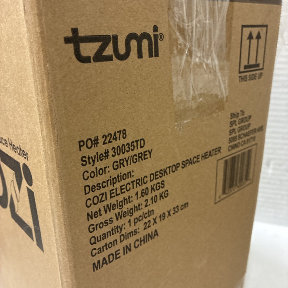 Cozi Desktop Space Heater Grey 30035TD