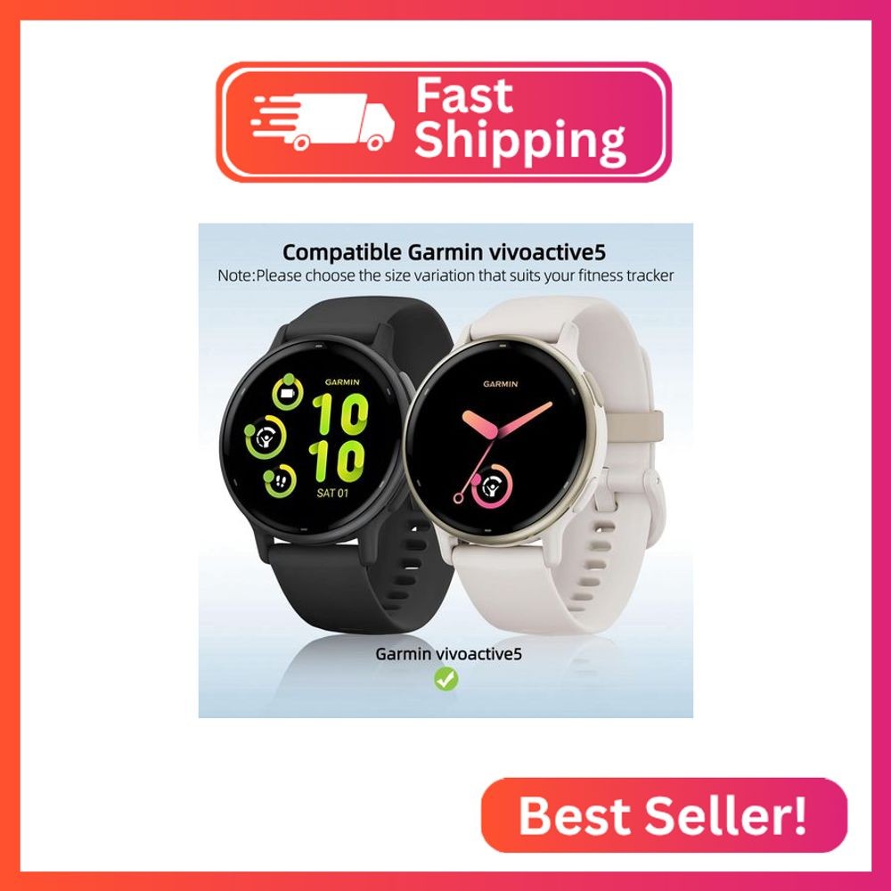 Kimiyaki for Garmin vivoactive 5 Screen Protector Case [Full Coverage], Hard PC