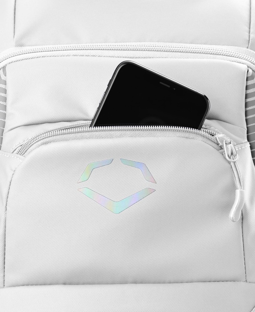 Evoshield Tone Set Team White Baseball Backpack Water Resistant Large Capacity