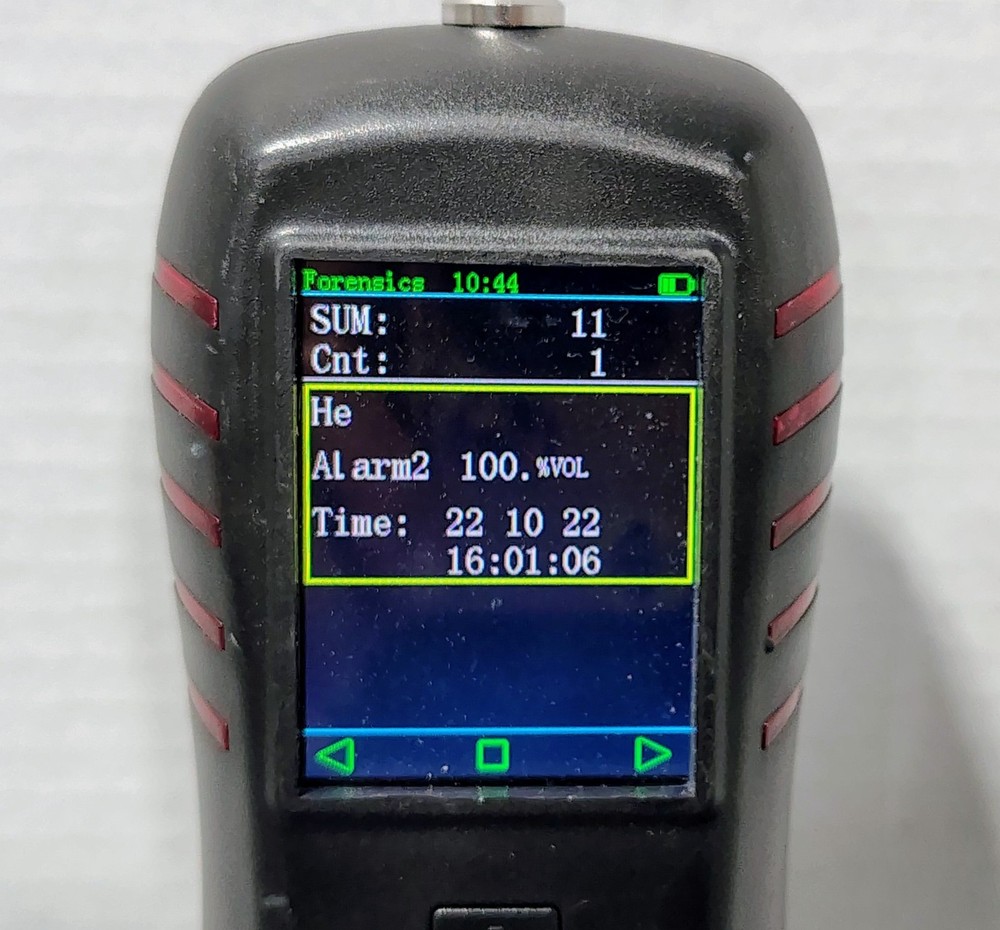 Forensics Detectors FD-311-He Helium Analyzer Leak Detection Power Tested