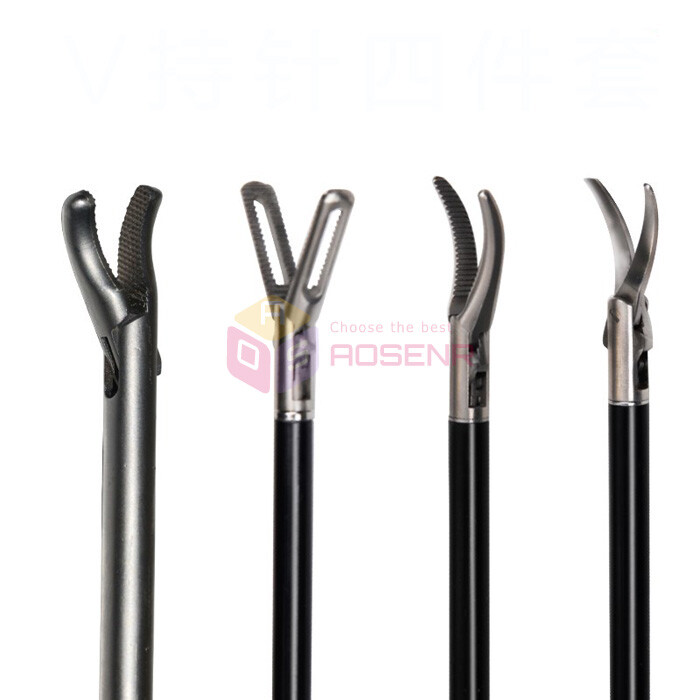 4pcs V-shaped Laparoscopically Simulation Training Equipment Practice Tool