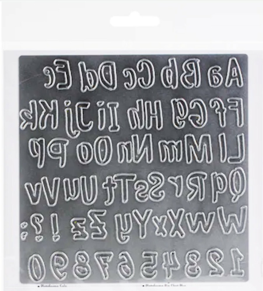 Sizzix Thinlits Bold Brush Alphabet #664491 Retail $25.99 by Sophie Guilar
