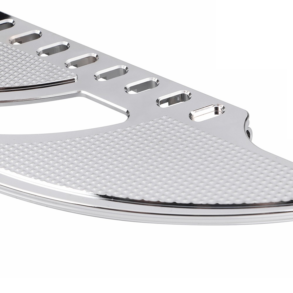 Chrome Front Driver Stretched Floorboard For Harley Road King FXSTD Softail FXST