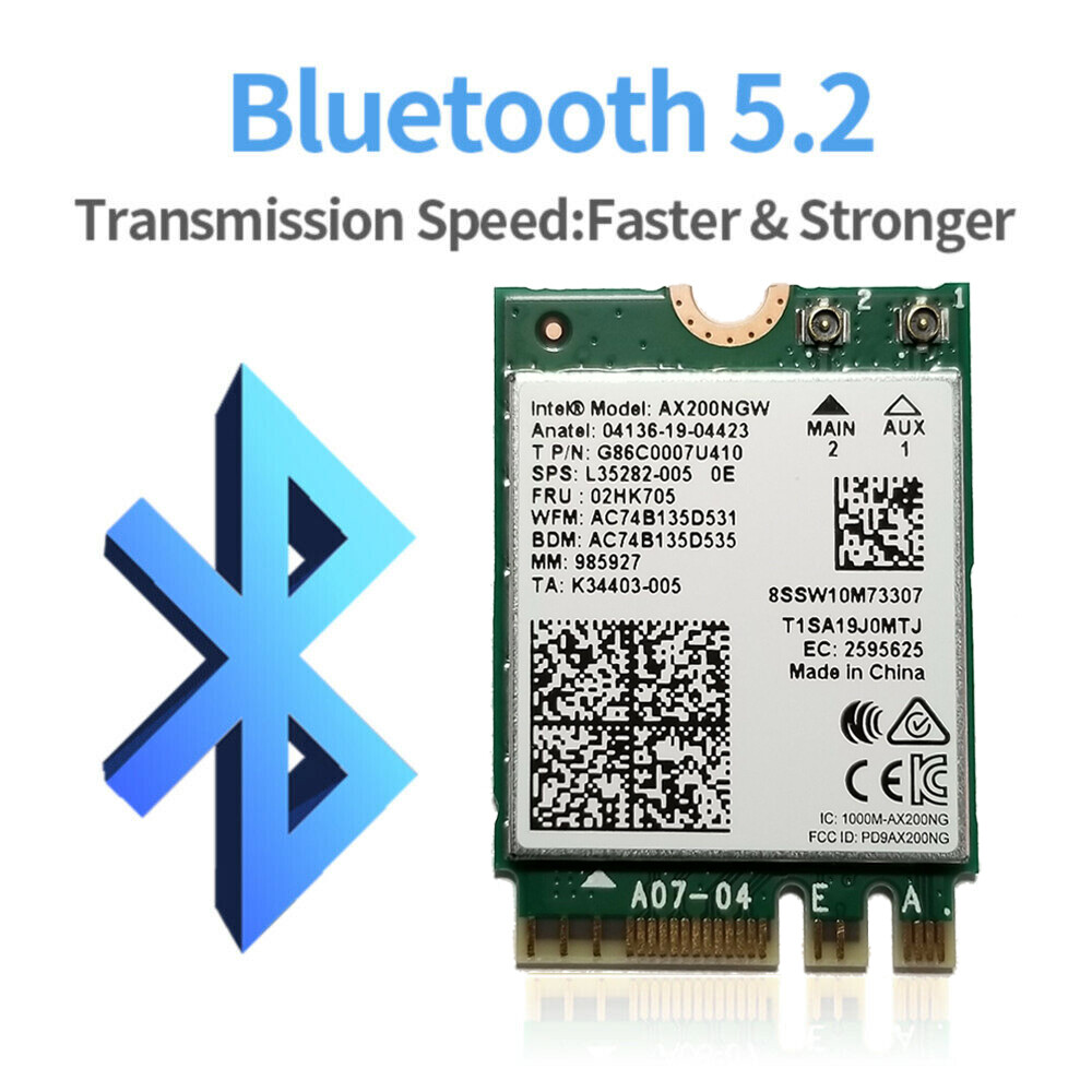 WiFi 6 Intel AX200NGW M.2 Wireless Card 802.11ax Network Module Bluetooth 5.2