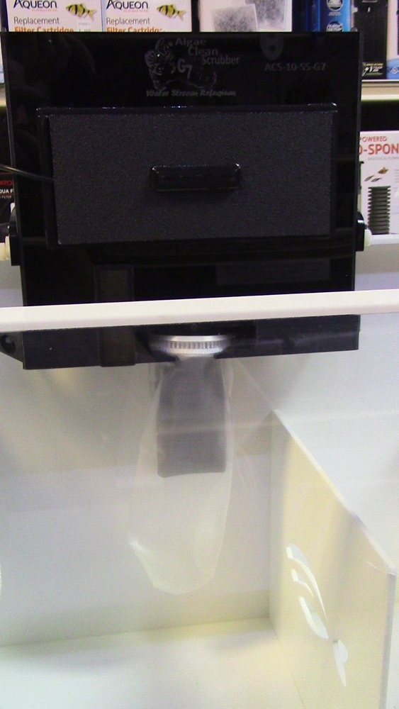 Algae Clean Scrubber Hang on Sump ACS-10-SS-G7 with NEW Algae Flex Screen.