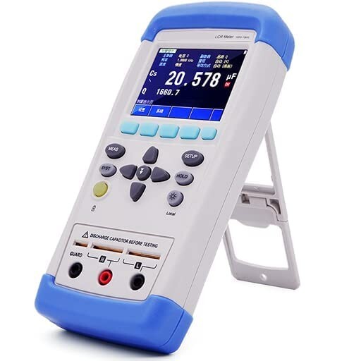 Handheld LCR Meter Tester 10kHz Source Resistance 100Ω Display Reader 49999