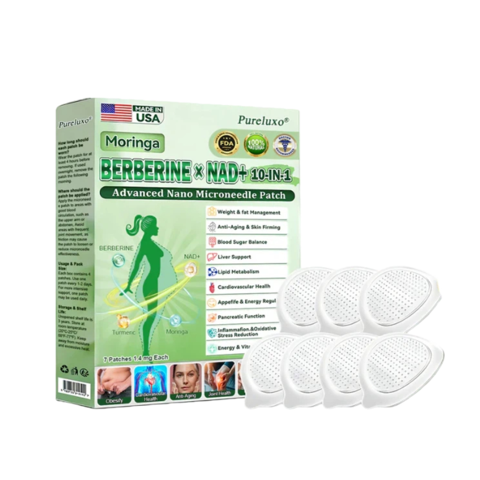 Pureluxo Moringa Gentle Skin Care Patches