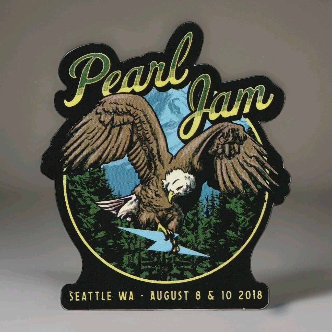 Pearl Jam Sticker Bald Eagle Aug 2018 The Home Shows Seattle WA Safeco Field