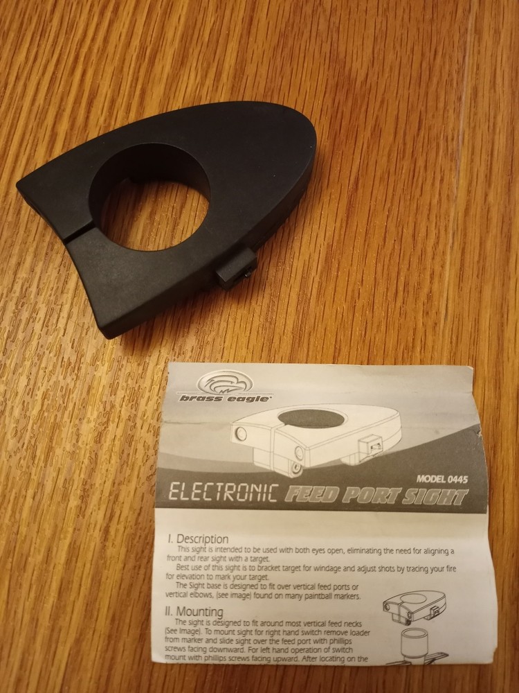Paintball Feed Port Sight