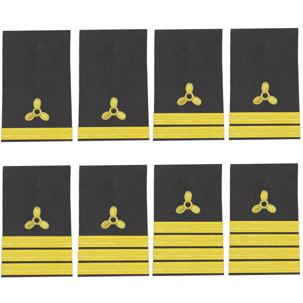 BuyStripes Engineer Uniform Shoulder Board Epaulets With Gold Propeller