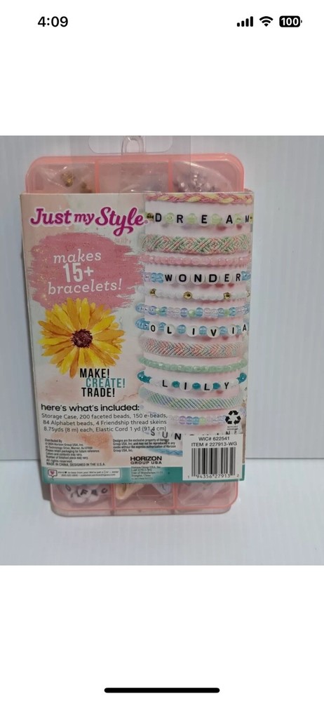 Just MY Style Friendship Bracelets kit makes 15+