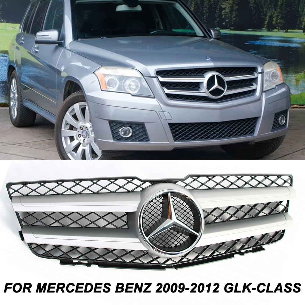NEW For Mercedes Benz GLK X204 2009-2012 GLK350 GLK300 Front Grille W/Emblem