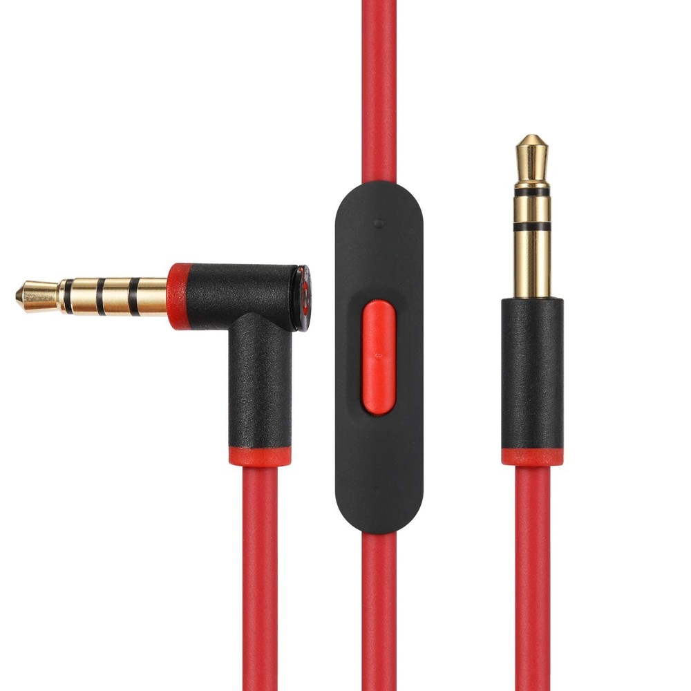 Essential Replacement Audio Cable for Beats - 3.5mm Plug, Tangle Free Design