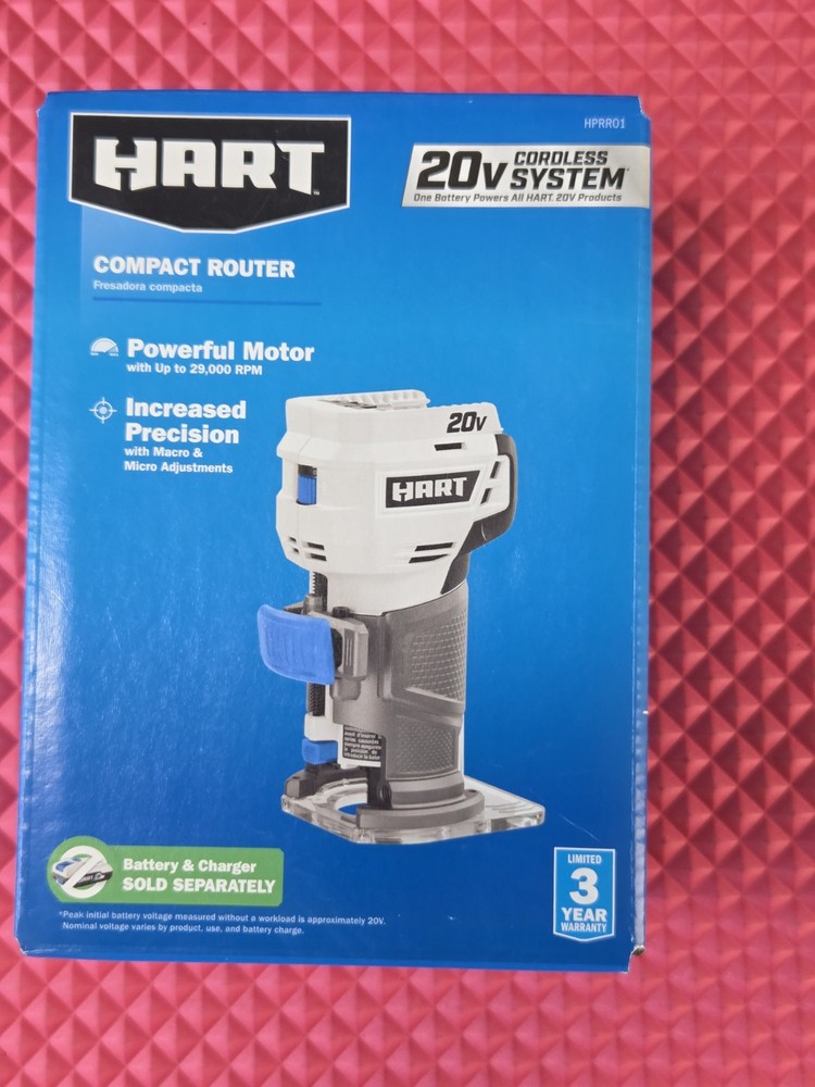 Hart HPRR01 20V Compact Router Tool Only - SEALED