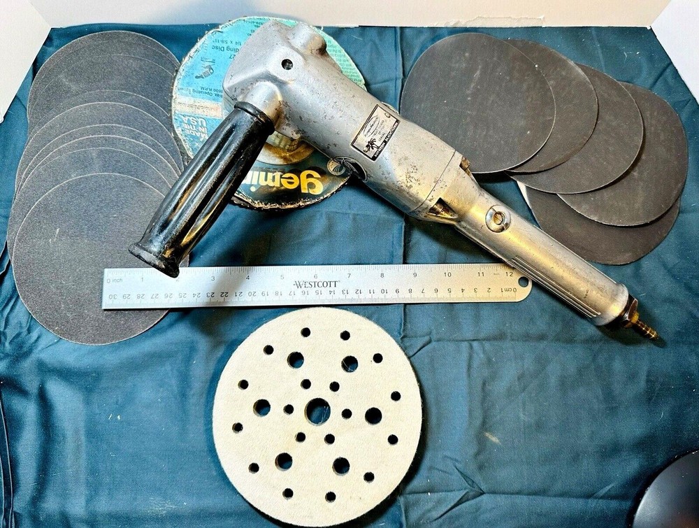 Florida Pneumatic Super Duty Angle Sander FP-716 with Discs 7" Diameter (G)