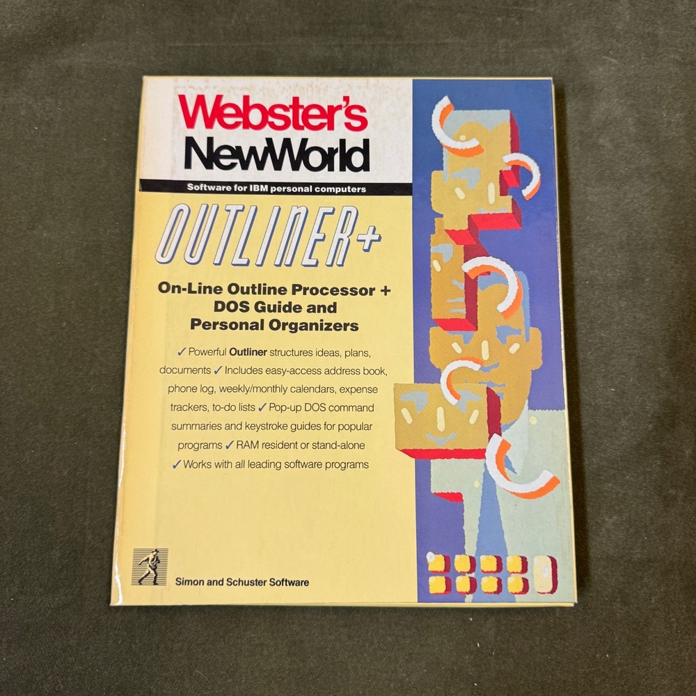 3 Websters New World Software for IBM PC 3.5" Disks