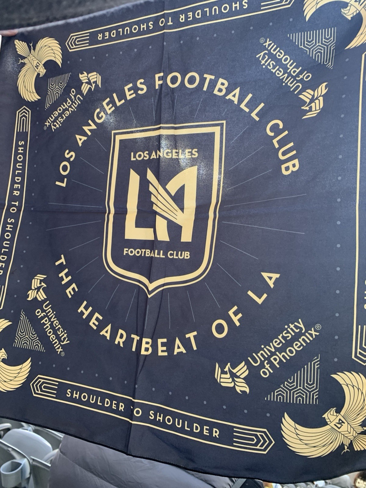 LAFC HQ Exclusive-Los Angeles Football Club Branded Bandana 2026-SHIPS FREE