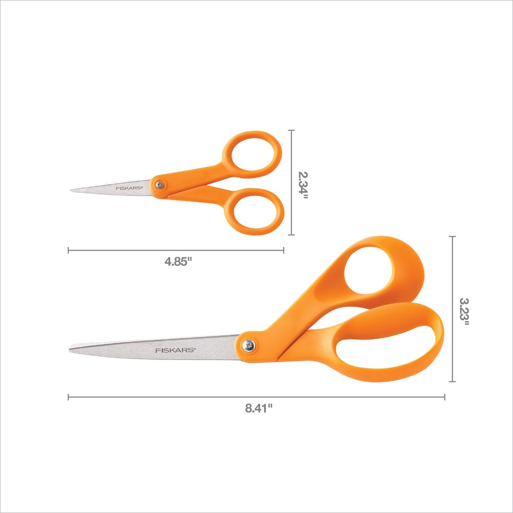 Crafting Scissors 2-Piece Set 8-inch & 5-inch Microtip Scissors