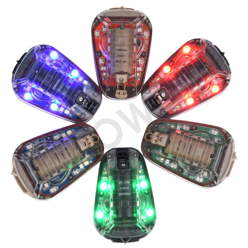 Tactical IR Strobe Helmet Light with Visible LED Strobe Survival Waterproof