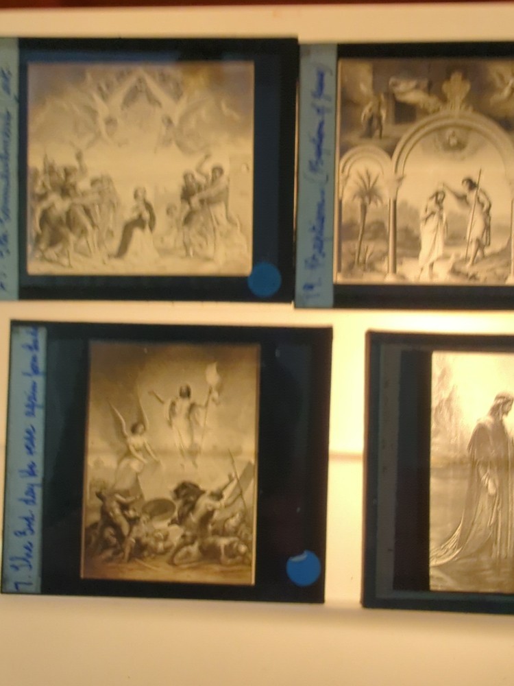 Six Lantern Slides Religious