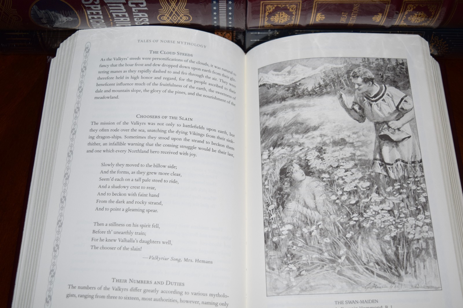 NEW Sealed Tales of Norse Mythology Viking Tales Illustrated Leather Hardcover