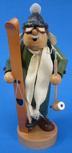 Skier German Incense Smoker