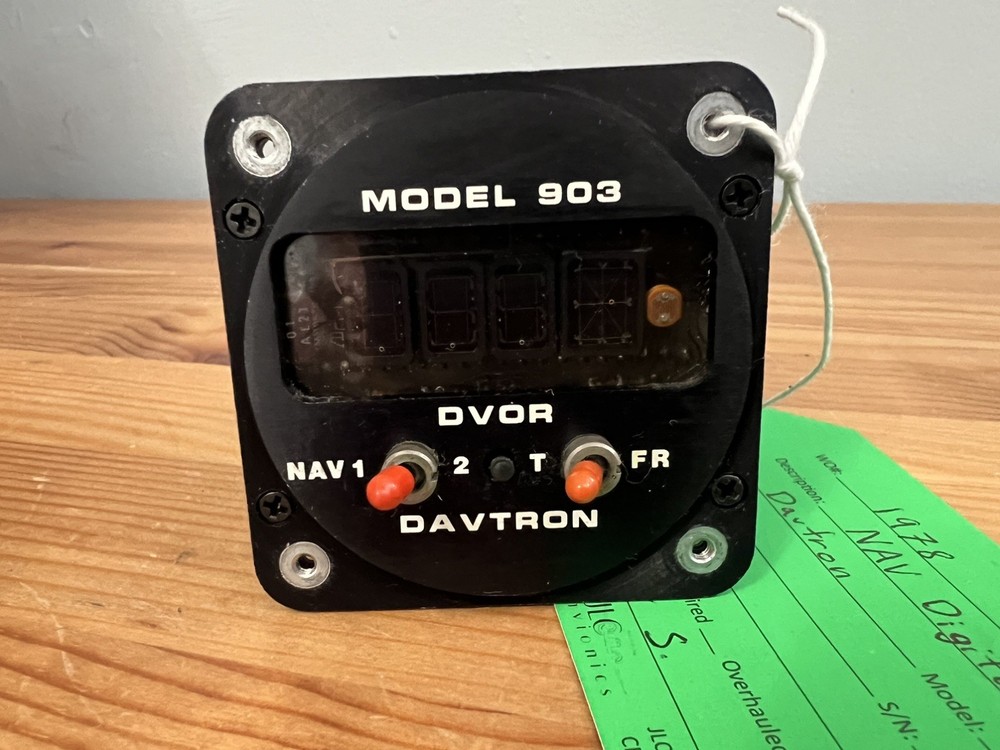 Davtron Digital VOR Indicator Model: 903 Working, Serviceable Condition & Tag