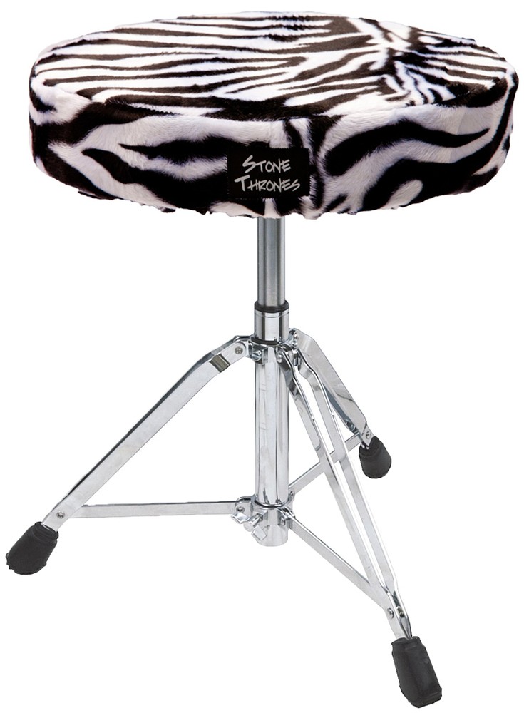 Stone Thrones Drum Seat Cover 'Small Round 12-13' Zebra