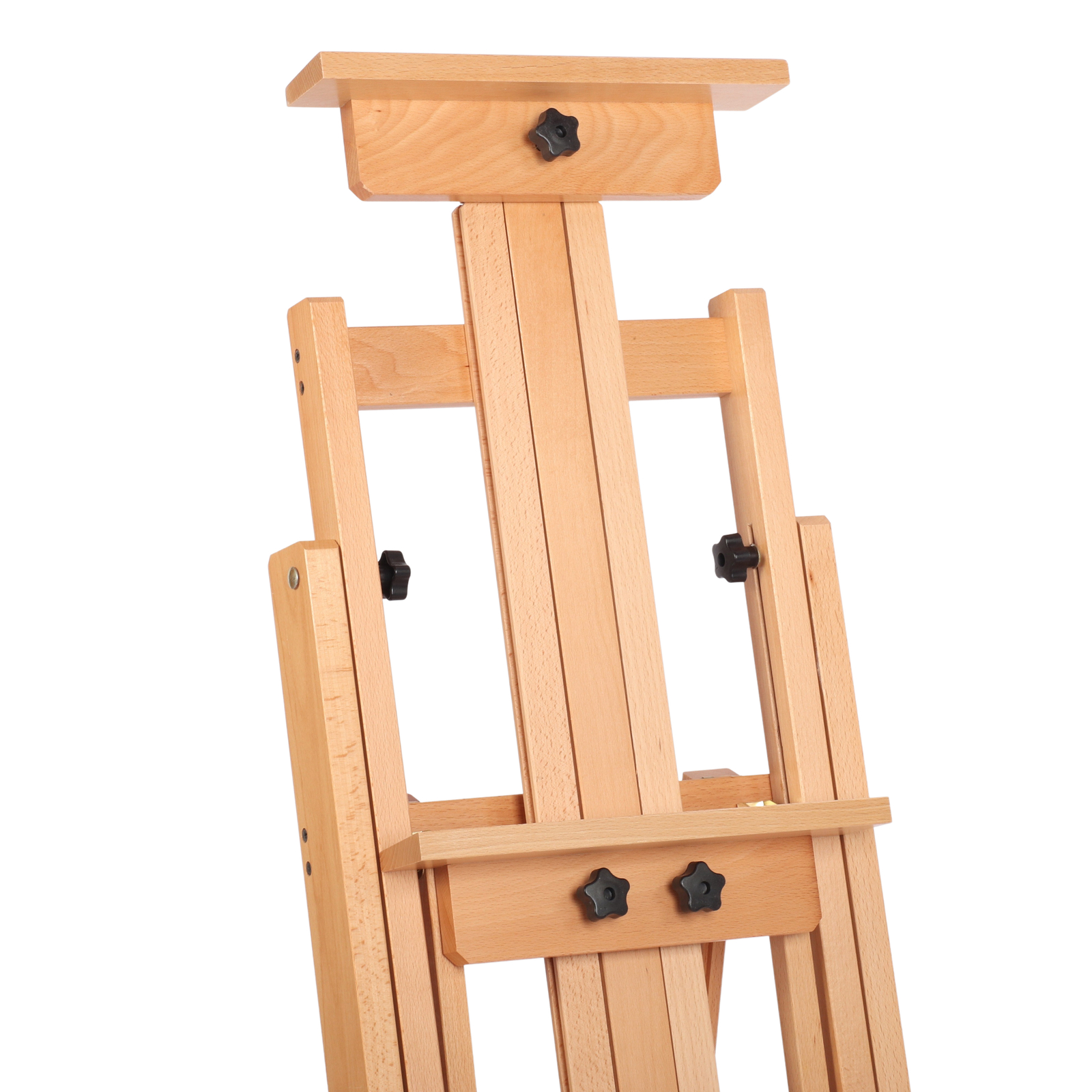 Movable Studio Easel Artist Painting Stand Beech Wood H-Frame Heavy Duty 87 In