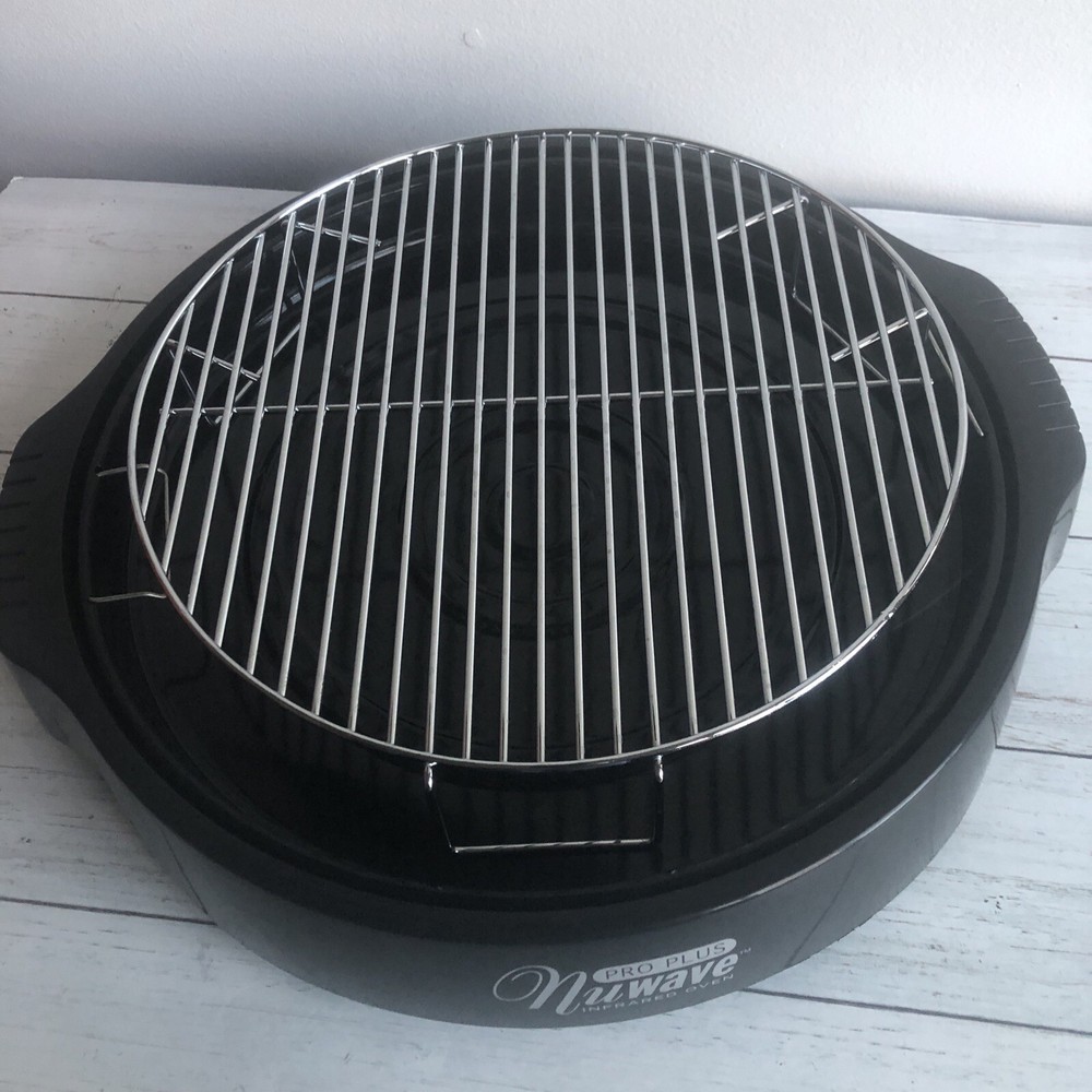 Nuwave Pro Plus Infrared Oven Replacement Drip Pan Rack & Bottom Black Base Part