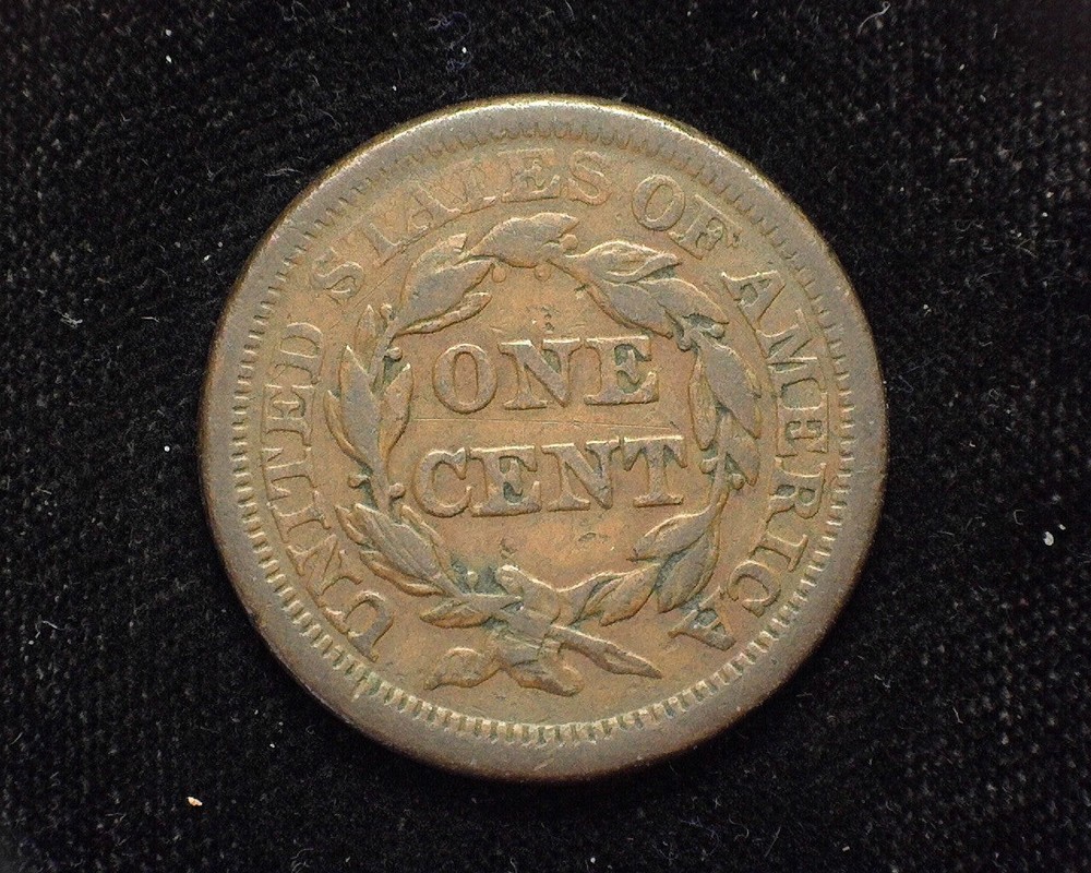 HS&C: 1855 Large Cent Draped Bust Upright VF - US Coin