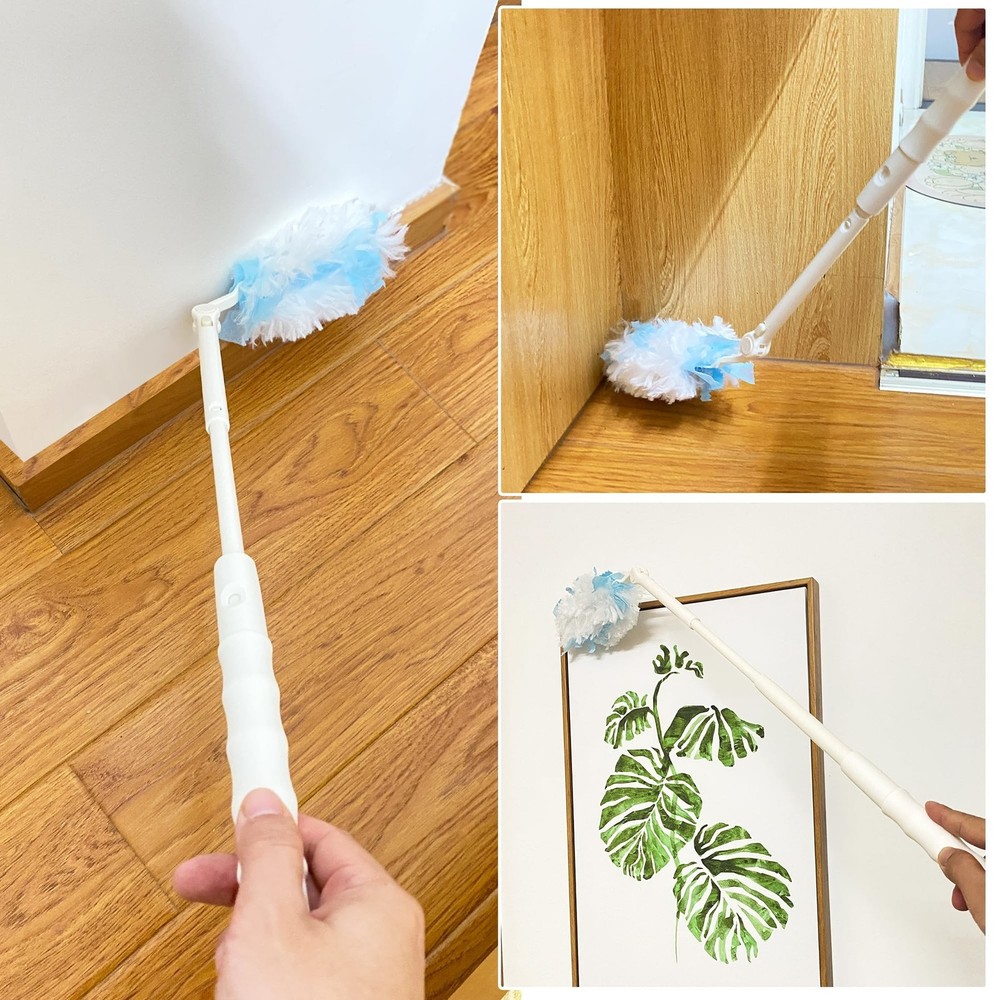 Replacement Handles Compatible with Swiffer Duster Refill, Extended Handle, A...
