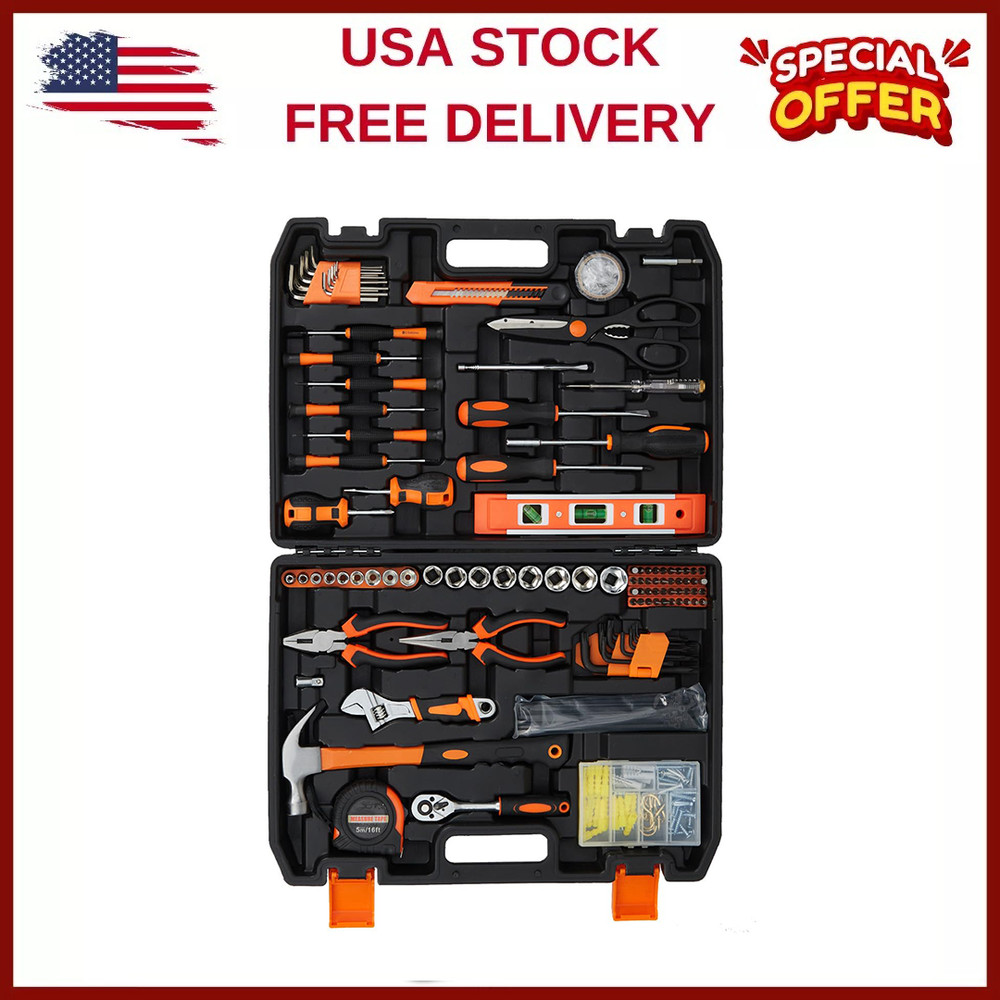 ⭐242 Piece Tool Set,Household Hand Kit,Mechanics Tool Set W/Storage Case,Toolbox