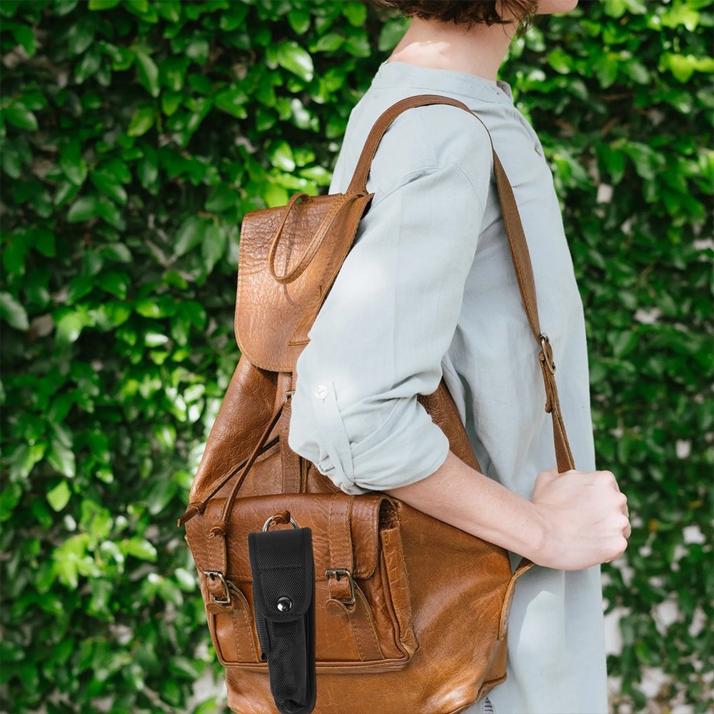 2Pcs Portable Flashlight Holsters Nylon Flashlight Pouch Multi-function Bag