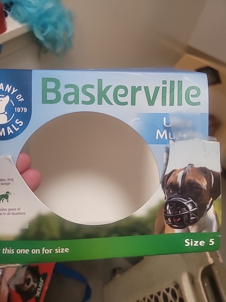 Baskerville Ultra Muzzle for Dogs, Size 5 - Black