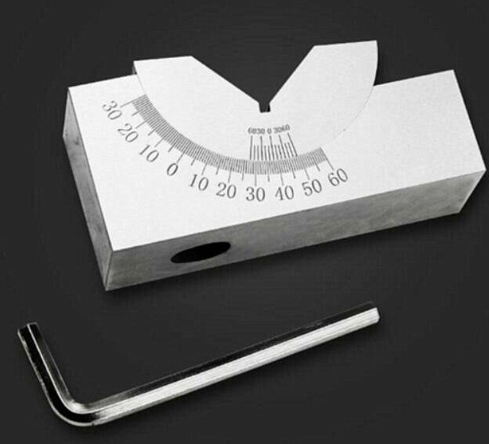 0°-60°Adjustable Angle Block Set V Angle Gauge Block Precision Micro CNC Milling